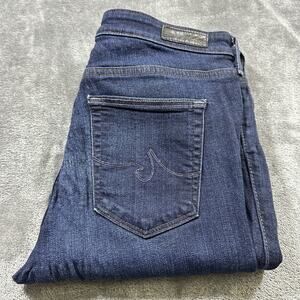AG Adriano Goldschmied Jeans Womens 28R Blue The‎ Prima Mid Rise Cigarette Denim